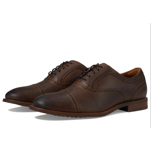 Florsheim Mens Cap Toe Bal Oxford Shoe Size 14M Brown Leather Lace Up NWOB main image 6